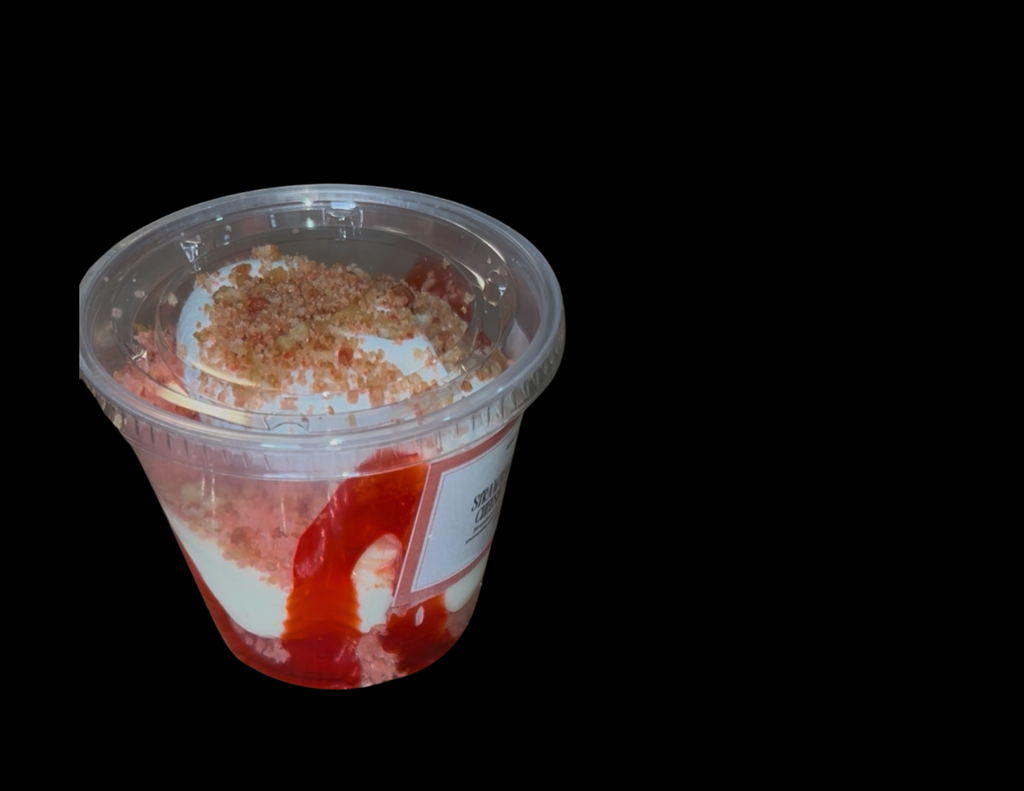 Strawberry crunch cheesecake cups